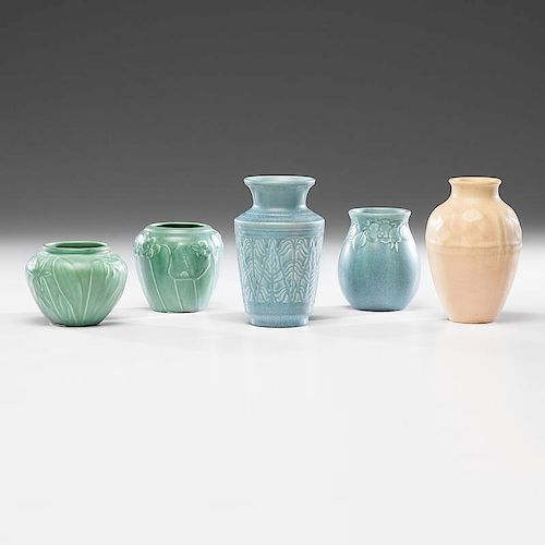 Rookwood Pottery Mat Production Vases