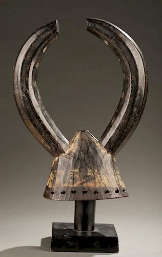 West African horned head crest, 20th century.