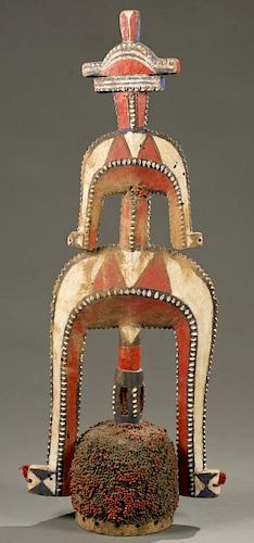 Nigerian anthropomorphic headdress, 20th c.