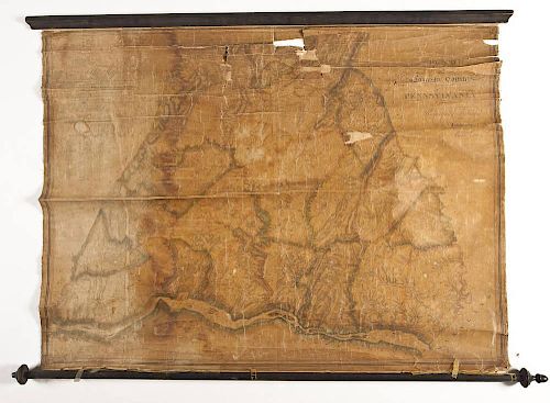 1824 Joshua Scott Map of Lancaster, PA