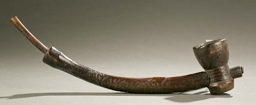 Congo wooden pipe, first half 20th c.