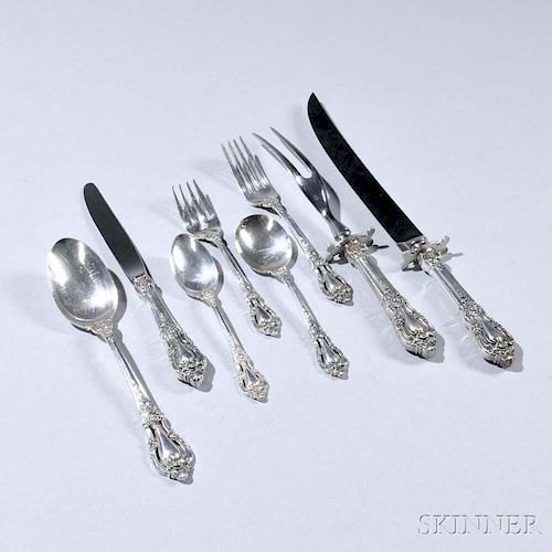 Lunt "Eloquence"  Pattern Sterling Silver Flatware Service