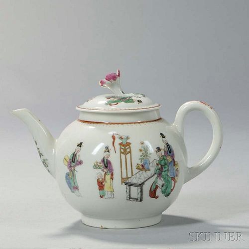 Worcester Porcelain Teapot and Cover