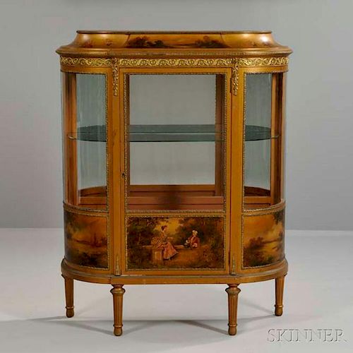 Louis XV-style Vernis Martin Cabinet Display