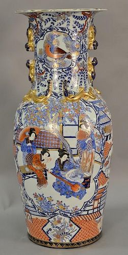 Large Chinese style palace vase. ht. 38in.