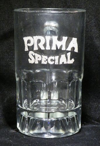 1923 Prima Special Beer 6 Inch Glass Mug, Chicago, Illinois