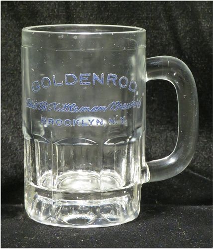 1920 Goldenrod Brew 4¼ Inch Glass Mug, Brooklyn, New York