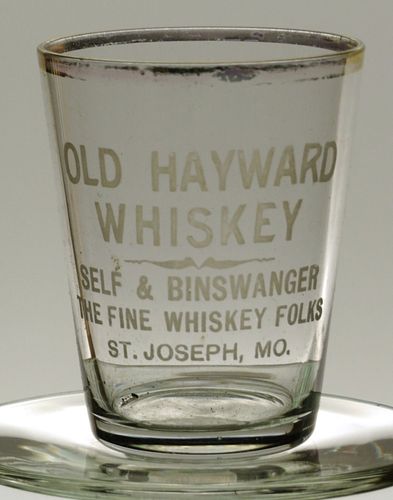 1910 Old Hayward Whiskey Shotglass St. Joseph Missouri