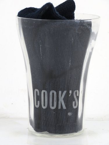1920 Cook's Champagne or Grape Juice 3¾ Inch Etched Drinking Glass