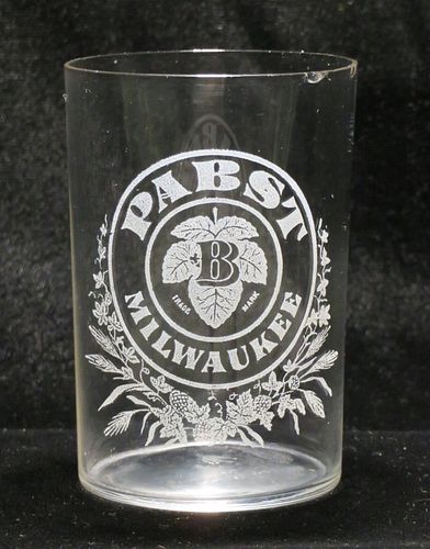 1905 Pabst Beer 3½ Inch Etched Drinking Glass, Milwaukee, Wisconsin
