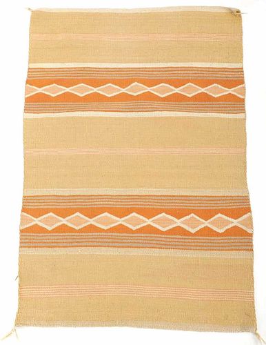 C. 1940 Navajo Banded Chinle Wool Rug