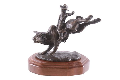 "BULL RIDER" Limited Edition Bronze By Mike Capser