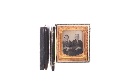 Two Gutta Percha Union Cases 19th Century