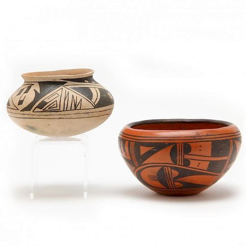 Two Native American Pueblo Pots