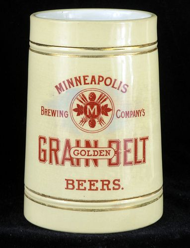 1910 Golden Grain Belt Beer 4¾ inch Stein Minneapolis, Minnesota