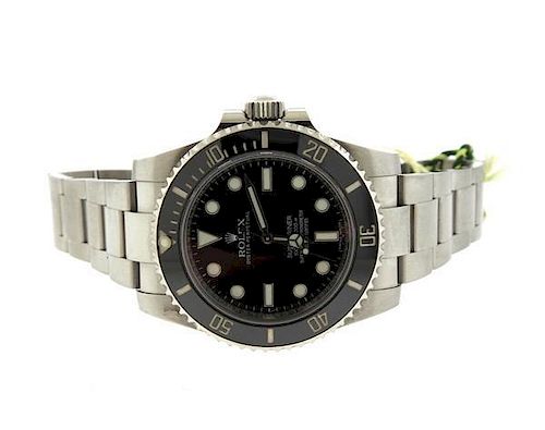 Rolex Submariner Black Dial Steel Men&#39;s Watch ref 114060