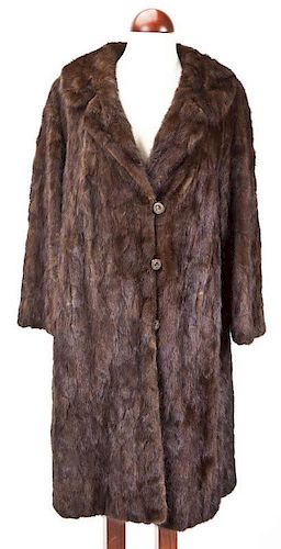 Barbatsuly Bros. Fine Furs Brown Fur Coat