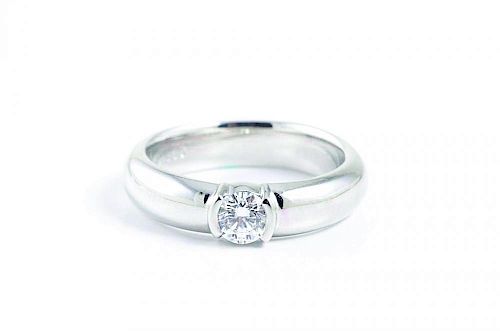 A Platinum Diamond Ring, by Tiffany & Co.