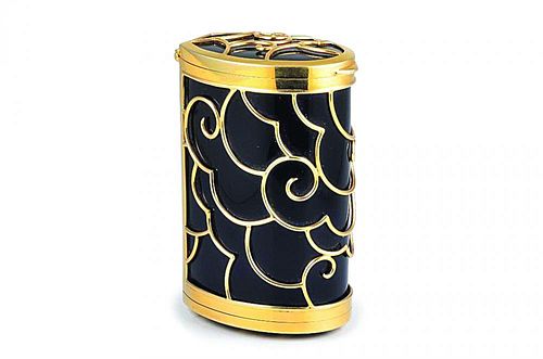 A Gold-Covered Dark Bakelite Case, by Seaman Schepps