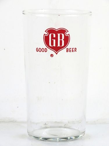 1938 Griesedieck Bros. Beer 4¾ Inch Tall Straight Sided ACL Drinking Glass Saint Louis, Missouri