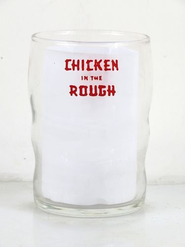 1950 Chicken in the Rough Restaurant 3¾ Inch Tall Drinking Glass
