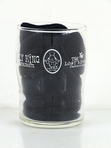 1950 Jolly King Restaurant/Lost Knight Royal Inns Lounge 3¾ Inch Tall Drinking Glass