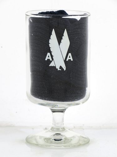 1940 American Airlines 4½ Inch Tall Stemmed ACL Drinking Glass