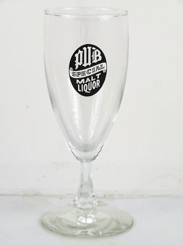 1964 Pub Special Malt Liquor 7 Inch Tall Stemmed ACL Drinking Glass Rochester, New York