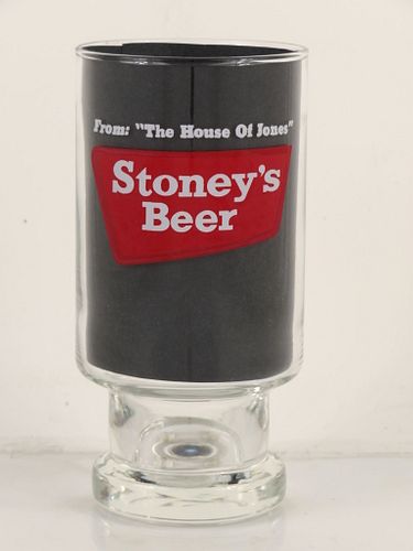 1960 Stoney's Beer 5½ Inch Tall Drinking Glass Smithton, Pennsylvania