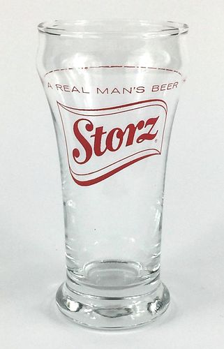 1960 Storz Beer Bulge Top ACL Drinking Glass Omaha, Nebraska
