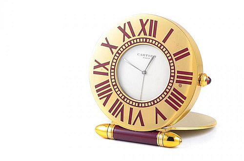 A Travel/Desk Clock, by Cartier