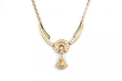 A Gold Diamond Necklace