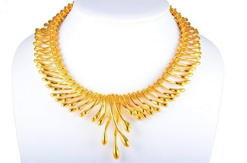 An Impressive Ilias Lalaounis Biosymboles Gold Necklace
