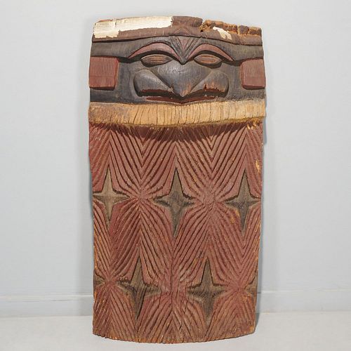 Kanak Peoples, carved door jamb, ex Klejman