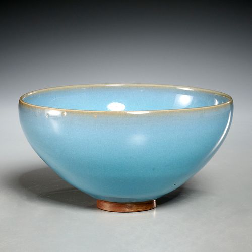Chinese junyao-style 'bubble' bowl