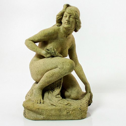 Rare Doulton Lambeth Terracotta Nude Figurine Herbert Ellis