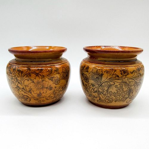 Pair of Doulton Lambeth Stoneware Vases