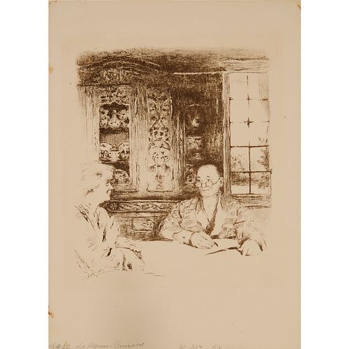 Edouard Vuillard, lithograph, 1935