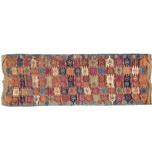 Antique Anatolian kilim carpet