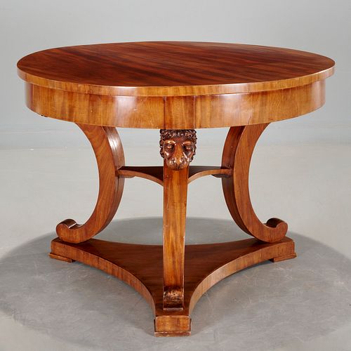 Baltic Neoclassical mahogany center table