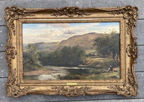 Benjamin Williams Leader (English 1831 - 1923) Oil on canvas, Bettws-Y-Coed