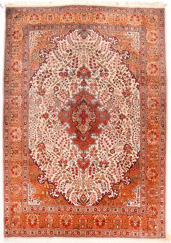 Vintage Tabriz Rug, 7'2'' x 10'1'' (2.18 x 3.07 M)