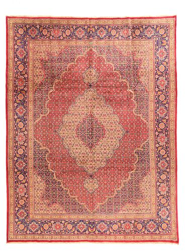 Vintage Tabriz Rug, 9'8'' x 12'8'' (2.95 x 3.86 M)