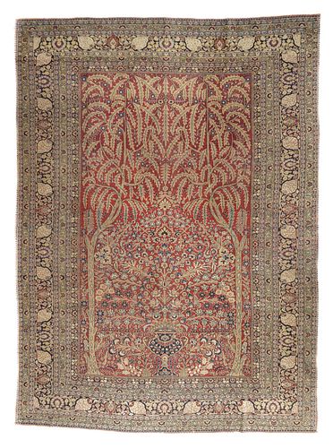 Antique Tabriz Rug, 8'3" x 11’4” (2.51 x 3.45 M)