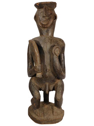 Seated Figure of a Warrior, Ibibio People, Nigeria