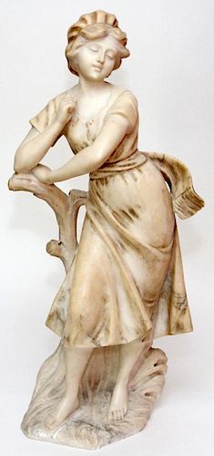 CARVED MARBLE FIGURE CIRCA 1900