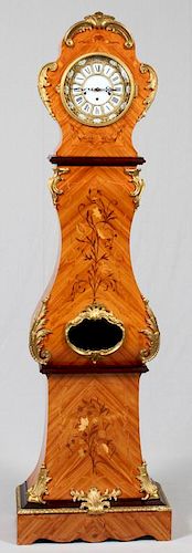 FRENCH MARQUETRY & GILT MOUNTED TALL CASE CLOCK