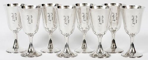 FRANK M. WHITING & CO. STERLING GOBLETS