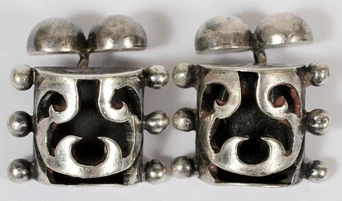 MEXICAN STERLING CUFFLINKS BY ANA
