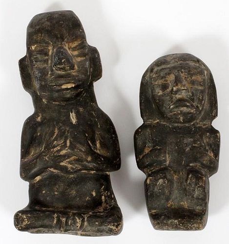 PRE-COLUMBIAN STYLE CARVED FIGURES TWO